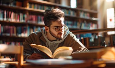 Karriereziele im Studium Bibliothek Student